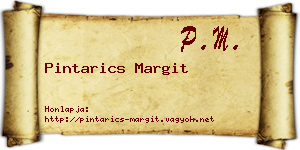 Pintarics Margit névjegykártya