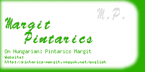 margit pintarics business card